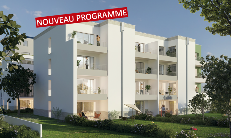Résidence Clématis – 15 appartements T2 ou T3 neufs avec parking – à vendre à Nancy